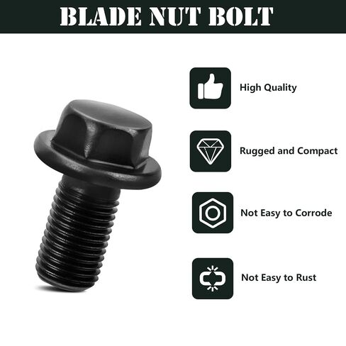 2610000050 Blade Nut Bolt, Circular Saw Replacement for Skil Blade Bolt HD77, HD77-72, HD77M, SHD77, Bosch 1677M, 1677MDT, 1677C-100 Reverse Threaded -Black in Kuwait