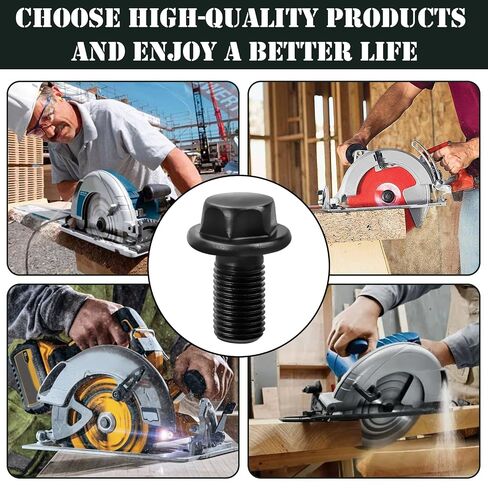2610000050 Blade Nut Bolt, Circular Saw Replacement for Skil Blade Bolt HD77, HD77-72, HD77M, SHD77, Bosch 1677M, 1677MDT, 1677C-100 Reverse Threaded -Black in Kuwait
