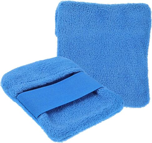 2pcs Beach Sand Bags Lightweight Portable Sand Removal Mitts for Effortless Cleaning Reusable Fleece Design for Family Beach Activities and Vacations in Kuwait