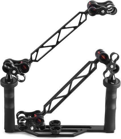 2 Pcs 1" Aluminum Ball Clamp Mount for Underwater Diving Light Arms Tray System, Photography Diving Camera in Kuwait