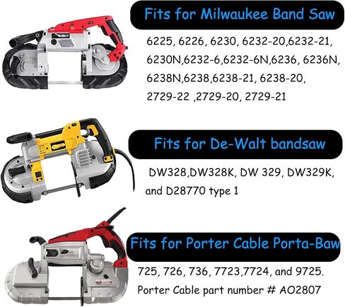 4 PCS 45-69-0010 for Milwaukee Pulley Tires Replacement Portaband Saw Belts 6225 6230 6232-6 AO2807 6238N 6238-20 2729-20 in Kuwait