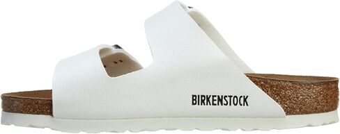 Birkenstock BIRK-552681 Arizona Patent Leather Sandal, White, 39 (US 6-6.5/US 8-8.5) in Kuwait