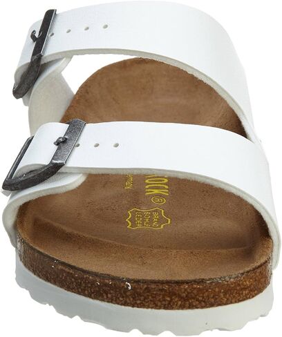Birkenstock BIRK-552681 Arizona Patent Leather Sandal, White, 39 (US 6-6.5/US 8-8.5) in Kuwait