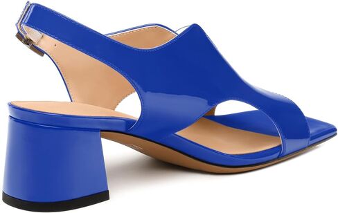 Womens Slingback Sandals, Peep Toe Mid Block heel Sandals for Women, Leather Insole Comfort Sandals 2" in Kuwait