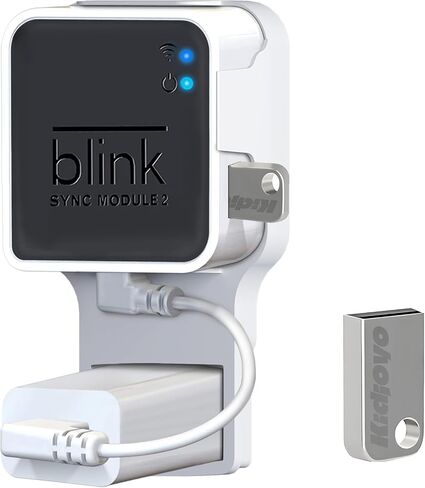 256GB USB Flash Drive & Wall Mount for Blink Sync Module 2 with Short Cable – Declutter, Save Space, and Effortlessly Enhance Security (2 Pack) in Kuwait