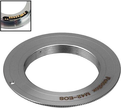 Fotodiox Pro Lens Mount Adapter Compatible with M42 Type 1 Screw Mount SLR Lens to Canon EOS (EF, EF-S) Mount D/SLR Camera Body - with Gen10 Focus Confirmation Chip in Kuwait