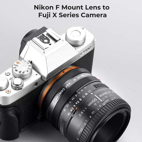 K&F Concept IV PRO NIK-FX Lens Mount Adapter Compatible with Nikon F Series Lens to Fuji X-Series X FX Mount Cameras with Matting Varnish Design in Kuwait