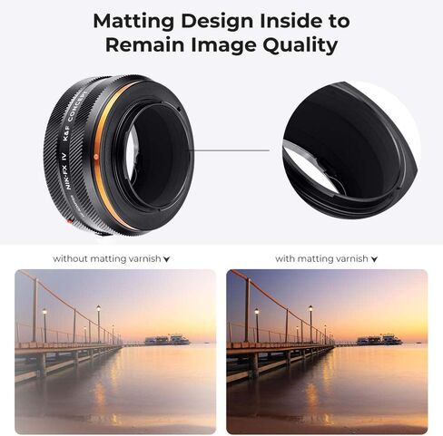 K&F Concept IV PRO NIK-FX Lens Mount Adapter Compatible with Nikon F Series Lens to Fuji X-Series X FX Mount Cameras with Matting Varnish Design in Kuwait