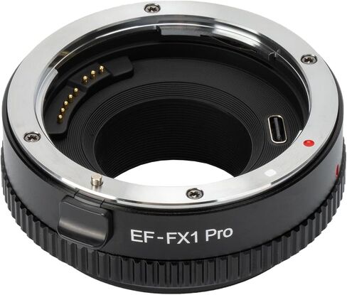 VILTROX EF-FX1 Pro Lens Adapter EF/EF-S to Fuji X Mount Auto Focus Lens Adapter Converter Ring Compatible with Canon EF/EF-S Lens to Fujifilm X-Mount Cameras X-T2 X-T3 X-T1 X-T20 X-T10 X-E2 X-E1 in Kuwait