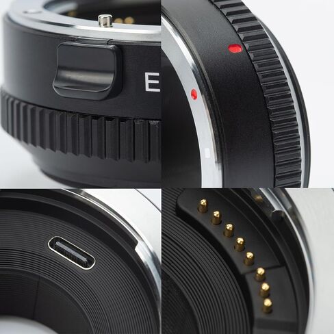 VILTROX EF-FX1 Pro Lens Adapter EF/EF-S to Fuji X Mount Auto Focus Lens Adapter Converter Ring Compatible with Canon EF/EF-S Lens to Fujifilm X-Mount Cameras X-T2 X-T3 X-T1 X-T20 X-T10 X-E2 X-E1 in Kuwait