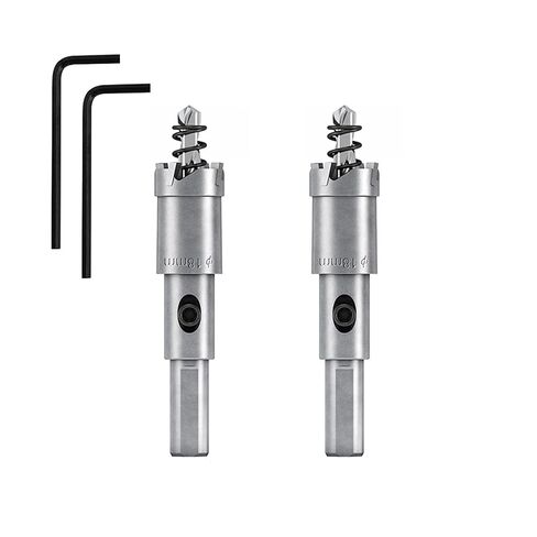 2Pcs 1 3/8 Inch|35mm Carbide Hole Saw Kit for Metal Hole Cutter Drill Bit with Pilot Drill Bit for Stainless Steel Sheets, Metal Tubes, Iron Plate(1 3/8 Inch Hole Saw) in Saudi Arabia