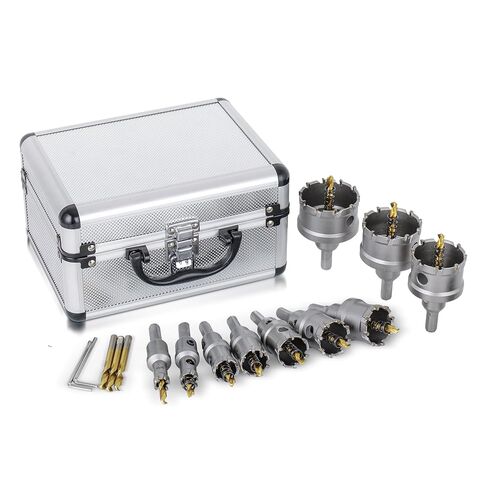 طقم منشار ثقب TCT 15 قطعة من ريناتو للمعادن الصلبة، 9/16 بوصة - 2-1/8 بوصة مجموعة منشار ثقب مائل من كربيد التنجستن، قاطع ثقب عالي التحمل للمعادن والفولاذ المقاوم للصدأ والحديد والخشب والبلاستيك in Kuwait