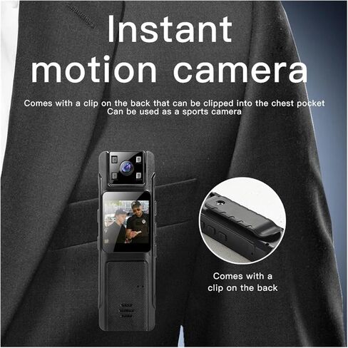 Wearable WiFi Mini Police Sports Body Video Camera | 1080P WiFi Wearable Body Cam Infrared Night Vision Sports DV Recorder(NO WIFI version) in Kuwait