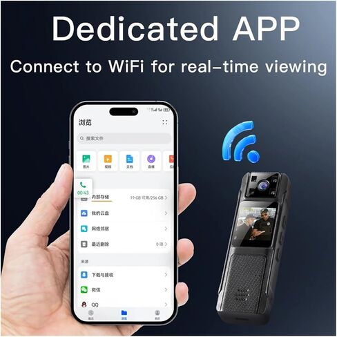 Wearable WiFi Mini Police Sports Body Video Camera | 1080P WiFi Wearable Body Cam Infrared Night Vision Sports DV Recorder(NO WIFI version) in Kuwait