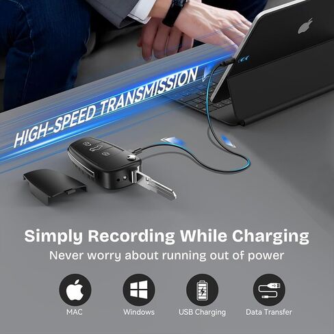 1080P Body Worn Camera, Personal Video Camcorder, Black | Motion Trigger Recording, Loop Record, Night Vision, 450mAh Battery, Lightweight Compac for Car, Home & Office in Kuwait