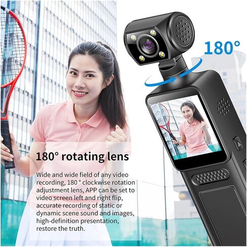 4K WiFi Wearable Mini Sports Body Camera | 4K WiFi Mini Body Cam Night Vision Portable Bike Sports Video Recorder(64GB) in Kuwait
