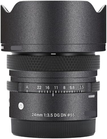 24 3.5 Anti-Scratch Camera Lens Sticker for Sigma 24mm F3.5 DG DN fit for Sony Mount Coat Wrap Protective Film Skin Cover(Deep Grey) in Kuwait
