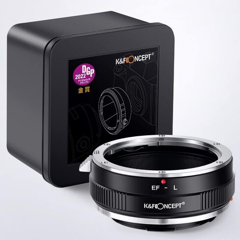 K&F Concept Lens Mount Adapter EOS-L Manual Focus Compatible with Canon (EF/EF-S) Lens to L Mount Camera Body in Kuwait
