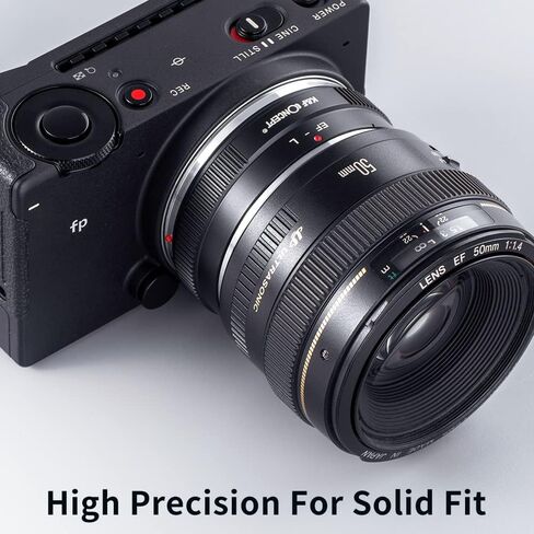 K&F Concept Lens Mount Adapter EOS-L Manual Focus Compatible with Canon (EF/EF-S) Lens to L Mount Camera Body in Kuwait