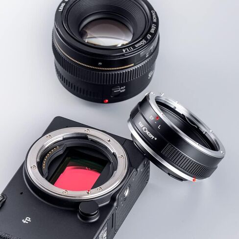 K&F Concept Lens Mount Adapter EOS-L Manual Focus Compatible with Canon (EF/EF-S) Lens to L Mount Camera Body in Kuwait