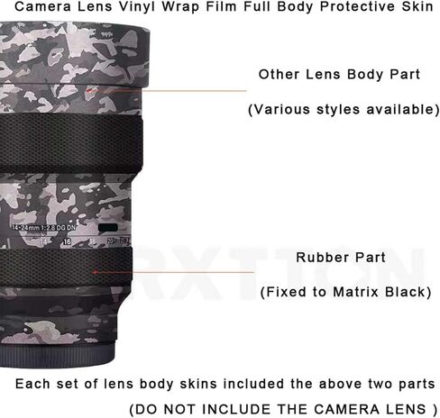 Camera Skin Wrap Lens Skins Protector Anti-Scratch Coat Wrap Cover Sticker for Sigma Art 14-24mm F2.8 DG DN Fit for Sony Mount Camera 1:2.8 14-24 2.8(Wave Gold) in Kuwait