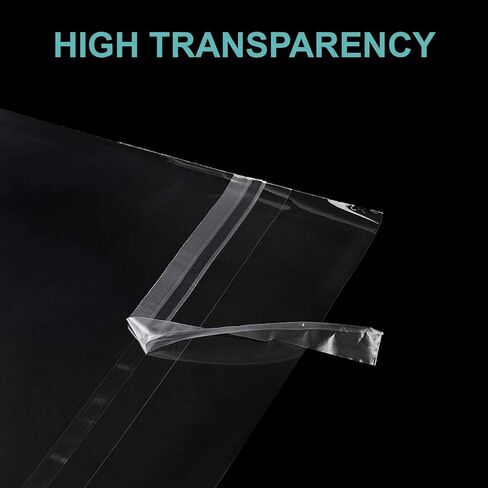 100 Pack Acid-Free Crystal Clear Sleeves Storage Bags for 13x19 Art Prints | Pictures, Photos, Frame Mats (Bag Size: 13 2/5" x19 1/2") in Kuwait