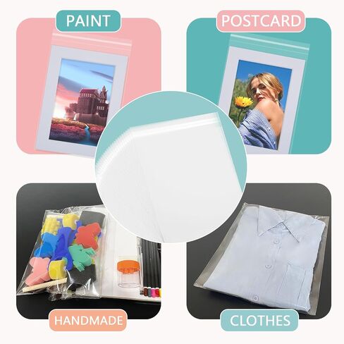 100 Pack Acid-Free Crystal Clear Sleeves Storage Bags for 13x19 Art Prints | Pictures, Photos, Frame Mats (Bag Size: 13 2/5" x19 1/2") in Kuwait