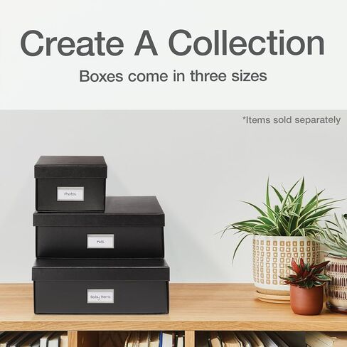 Oxford Keepsake Box, Protective Storage Box, Home and Office Organizer, Photo Storage Box, Souvenir Organizer, Small, 6" x 12" x 4 1/4" (41789) in Kuwait