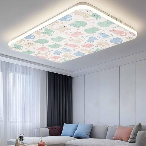 Cartoon Cats Magnetic Fluorescent Light Covers for Ceiling Lights 2x4 Ft, Modern Cute Colorful Cats Animals Office Classroom Kitchen Drop Ceiling Light Covers Lighting Filters Shade Panel 3 Packs in Kuwait