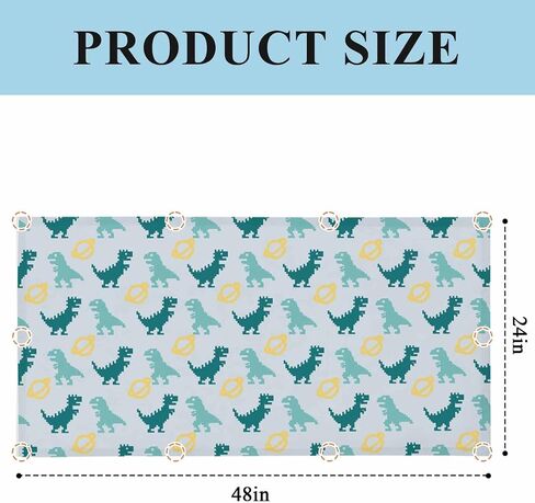 Teal Green Dinosaur Magnetic Fluorescent Light Covers for Ceiling Lights 2x4 Ft,Cartoon Funny Cute Dino Love Heart Office Classroom Kitchen Drop Ceiling Light Covers Filters Shade Panel 2 Packs in Kuwait