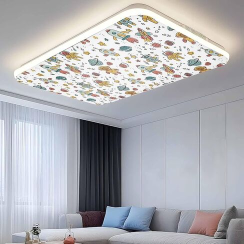 Cartoon Space Magnetic Fluorescent Light Covers for Ceiling Lights 2x4 Ft, Funny Cute Rocket Star Planet Office Classroom Kitchen Drop Ceiling Light Covers Lighting Filters Shade Panel 1 Pack in Kuwait