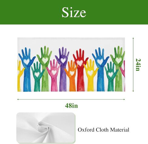 Fluorescent Light Covers, Colorful Hands Print Magnetic Light Covers for Ceiling Lights, Cartoon Cute Funny Love Heart White Fluorescent Ceiling Shade Filters for Classroom Bedroom Office 4x2Ft x 2PCS in Kuwait