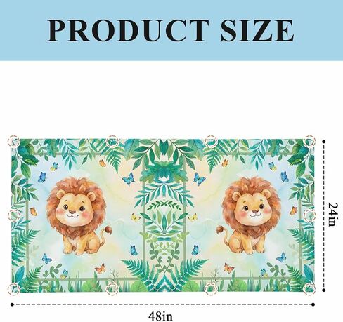Cartoon Lion Magnetic Fluorescent Light Covers for Ceiling Lights 2x4 Ft,Summer Butterfly Flowers Tropical Palm Plants Office Classroom Kitchen Drop Ceiling Light Covers Filters Shade Panel 1 Pack in Kuwait