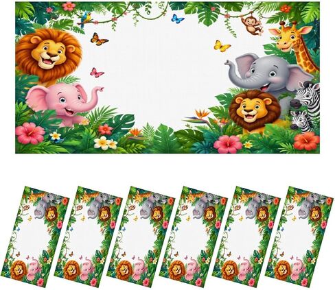 6 Pack Light Covers for Ceiling Lights Magnetic Fluorescent Light Covers for Classroom Jungle Animals Frame for Kids African Tropical Forest Ceiling Lamp Shade for Home Office School in Kuwait