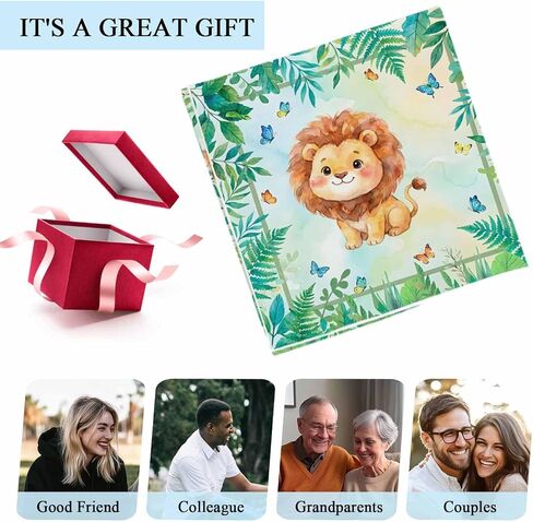 Cartoon Lion Magnetic Fluorescent Light Covers for Ceiling Lights 2x4 Ft,Summer Butterfly Flowers Tropical Palm Plants Office Classroom Kitchen Drop Ceiling Light Covers Filters Shade Panel 1 Pack in Kuwait