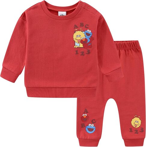 Sesame Street Baby Boys Pullover Sweatshirt and Fleece Pants Set Infants in Saudi Arabia