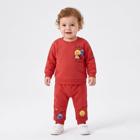 Sesame Street Baby Boys Pullover Sweatshirt and Fleece Pants Set Infants in Saudi Arabia