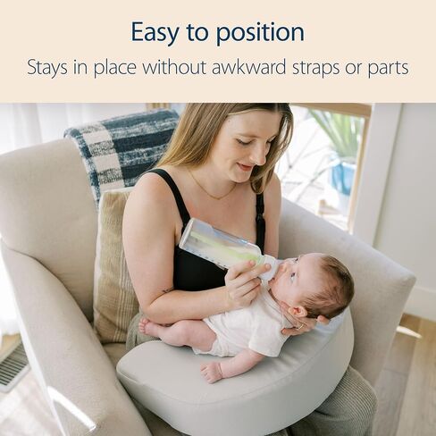 Dr. Brown's Bottle Feeding and Nursing Lap Support Pillow with Cover, U-Shaped Premium Memory Foam, Responsive Firm Support, Gentle Beige in Kuwait