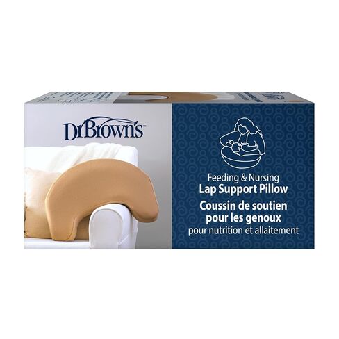 Dr. Brown's Bottle Feeding and Nursing Lap Support Pillow with Cover, U-Shaped Premium Memory Foam, Responsive Firm Support, Gentle Beige in Kuwait