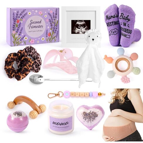 2nd Trimester Pregnancy Gifts for Expecting Moms, Pregnancy Care Package for Women, Pregnant Gifts Box, 2nd Trimester Must Haves Essentials, 2nd Trimester Pregnancy Gift Box in Kuwait