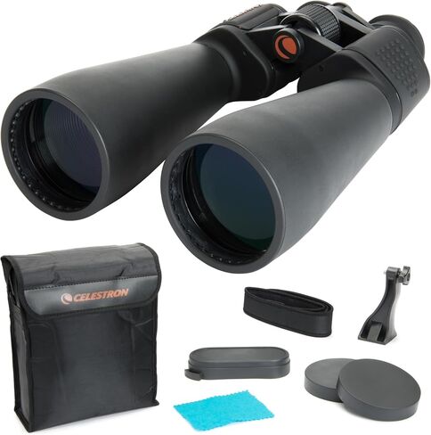 Celestron SkyMaster 25x70 Binoculars for Astronomy, Long-Range & Wildlife | Exceptional Long-Range Detail, Astronomy & Wildlife or Land Viewing, Multi-Coated BaK-4 Optics, Tripod Adapter Included in Kuwait