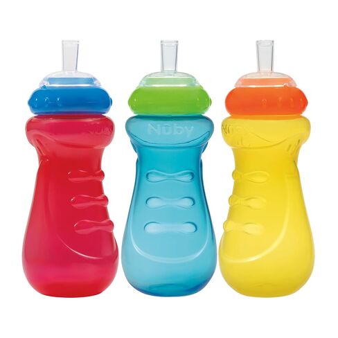 Nuby Sports Sipper Cup | Leak-Resistant Toddler Cup with Soft Silicone Spout & TOUCH-FLO Valve | Gentle on Teeth & Gums | Easy-Grip Design for Little Hands | Perfect for Travel & On-the-Go Use, Girls in Kuwait