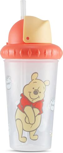 Disney Toddler Sippy Cups for Boys and Girls | 10 Ounce Sippy Cup Pack of Two with Straw and Lid | Durable Leak Proof Travel Water Bottle for Toddlers in Kuwait