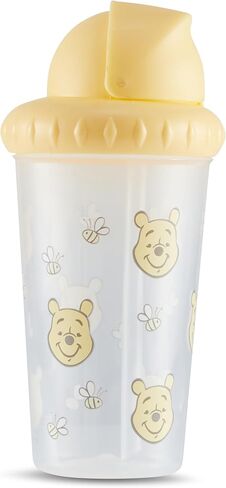 Disney Toddler Sippy Cups for Boys and Girls | 10 Ounce Sippy Cup Pack of Two with Straw and Lid | Durable Leak Proof Travel Water Bottle for Toddlers in Kuwait