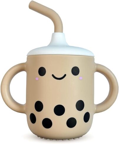 Barks & Babbles Boba Baby Silicone Training Sippy Cup in Kuwait