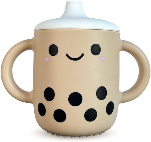 Barks & Babbles Boba Baby Silicone Training Sippy Cup in Kuwait
