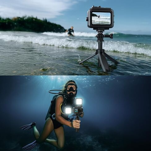 Sea frogs Aluminum Alloy Waterproof Action Camera Housing for GoPro Hero 13/12/11/10/9 Housing Case Underwater Waterproof Case Shockproof & Pressure-Resistant (Water Depth 60M / 195FT) in Kuwait