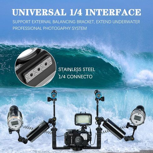 60m/195ft Professional Underwater Camera Scuba Case Waterproof Diving Housing for Om System tg7 Olympus Tough TG-7 tg7 - Black in Kuwait