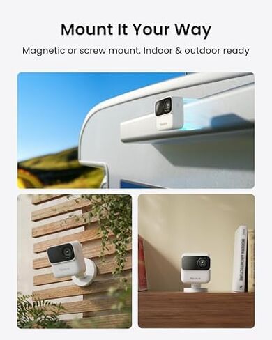 REOLINK Argus MagiCam + 256GB SD Card, Security Cameras Wireless Outdoor, AI Person Detection, Magnetic Mount, 9-Month Battery Life, 1080p Night Vision Indoor Camera, Dual-Band 2.4/5GHz WiFi in Kuwait