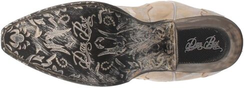 Dan Post Womens Frost Bite Metallic Snip Toe Dress Boots Mid Calf Low Heel 1-2" - Silver in Kuwait
